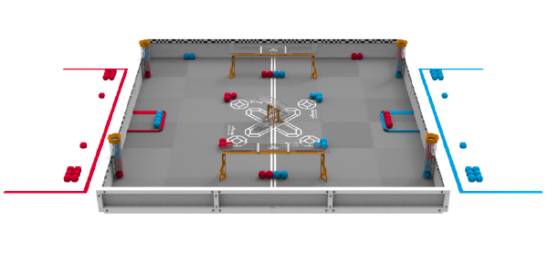 PushBack-SideView Vex Robotics - Over Under